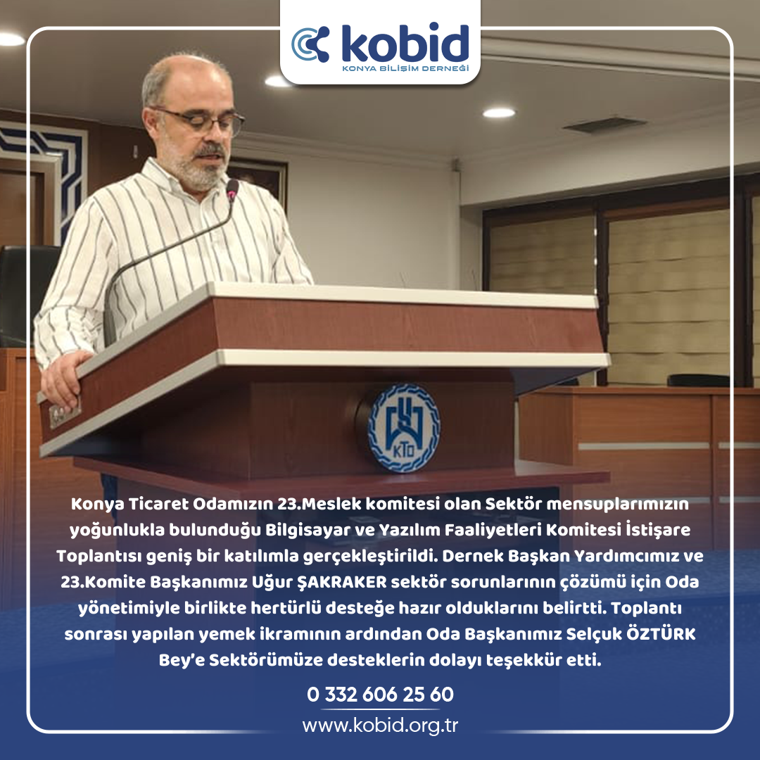 Konya Ticaret Odası 23.Meslek Komitesi Toplantısı