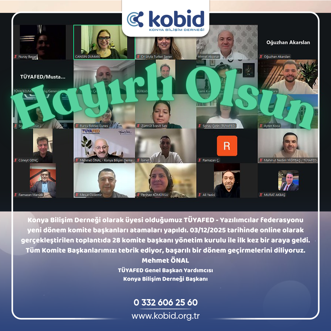 TÜYAFED Komite Başkanları Toplantısı